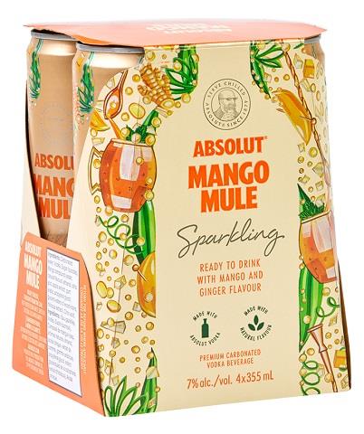 absolut mango mule cocktail 355 ml - 4 cans airdrie liquor delivery