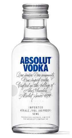 absolut vodka 50 ml single bottle airdrie liquor delivery