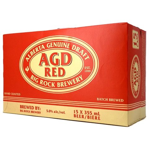  alberta genuine draft red 355 ml - 15 cans airdrie liquor delivery 