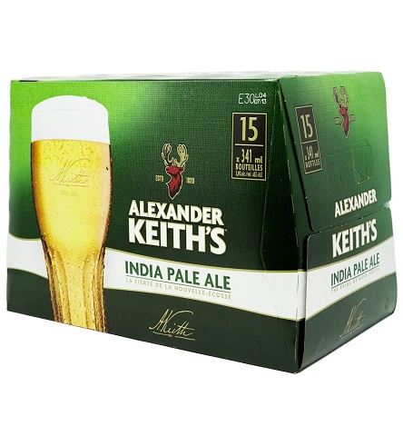 alexander keith's ipa 341 ml - 15 bottles airdrie liquor delivery