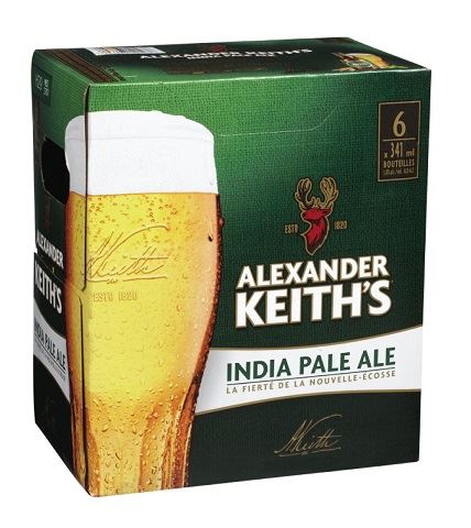 alexander keith's ipa 341 ml - 6 bottles airdrie liquor delivery