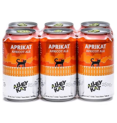 alley kat apricot ale 355 ml - 6 cans airdrie liquor delivery