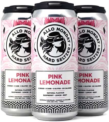  allo monday pink lemonade 473 ml - 4 cans airdrie liquor delivery 
