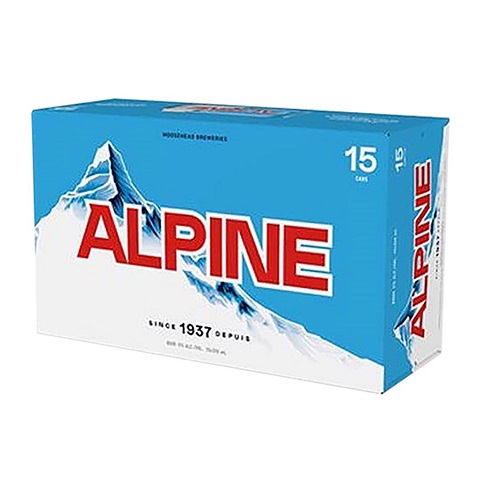 alpine lager 355 ml - 15 cans airdrie liquor delivery