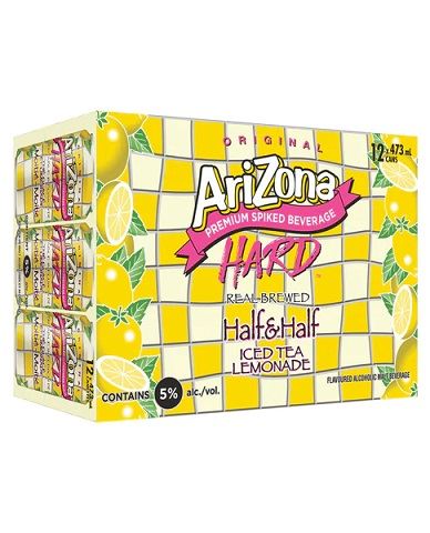 arizona hard half & half ice tea lemonade 355 ml - 12 cans airdrie liquor delivery