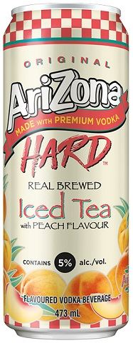 arizona hard peach iced tea 473 ml single can airdrie liquor delivery