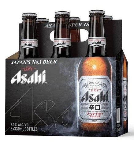asahi dry 330 ml - 6 bottles airdrie liquor delivery