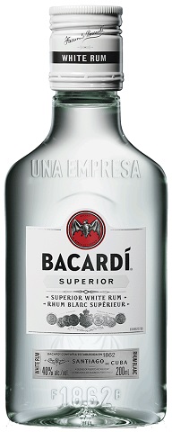 bacardi superior white rum 200 ml single bottle airdrie liquor delivery