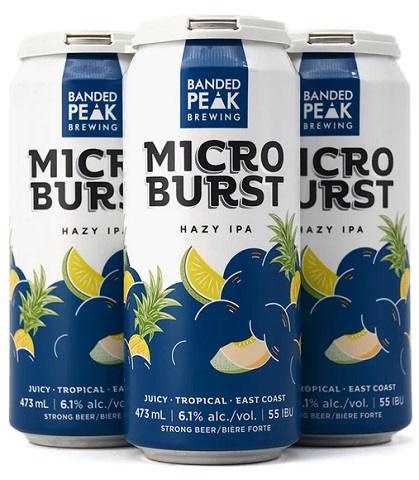 banded peak microburst hazy ipa 473 ml - 4 cans airdrie liquor delivery