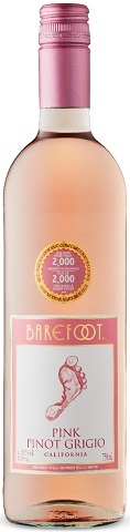 barefoot pink pinot grigio 750 ml single bottle airdrie liquor delivery