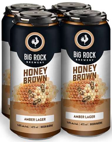  big rock honey brown 355 ml - 4 cans airdrie liquor delivery 