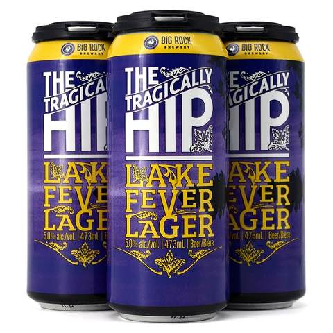 big rock the tragically hip lake lager 473 ml - 4 cans airdrie liquor delivery