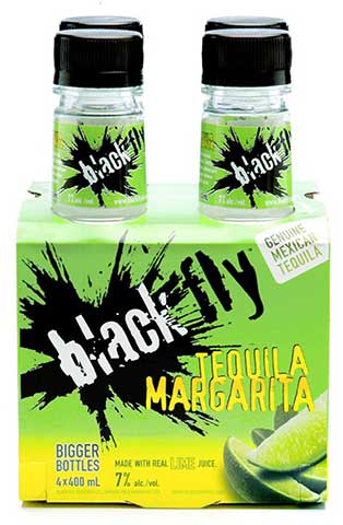 black fly tequila margarita 400 ml - 4 bottles airdrie liquor delivery