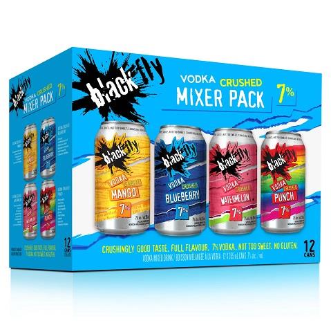black fly vodka crushed mixer pack 355 ml - 12 cans airdrie liquor delivery