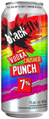 black fly vodka crushed punch 473 ml single can airdrie liquor delivery