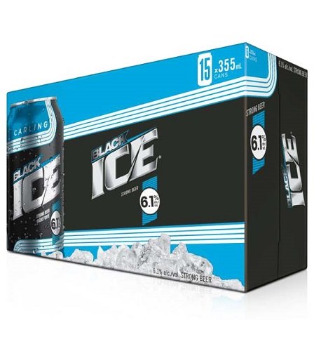 black ice 355 ml - 15 cans airdrie liquor delivery