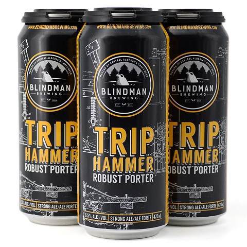 blindman triphammer robust porter 473 ml - 4 cans airdrie liquor delivery