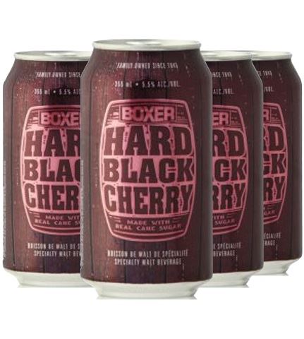 boxer hard black cherry 355 ml - 6 cans airdrie liquor delivery