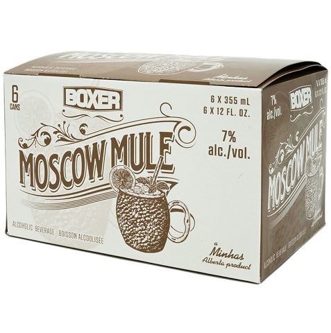  boxer moscow mule 355 ml - 6 cans airdrie liquor delivery 