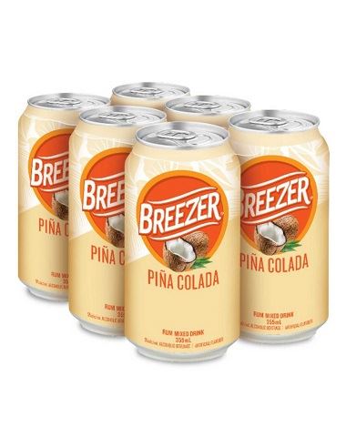breezer pina colada 355 ml - 6 cans airdrie liquor delivery