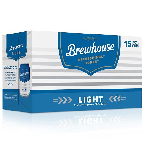 brewhouse light 355 ml - 15 cans airdrie liquor delivery