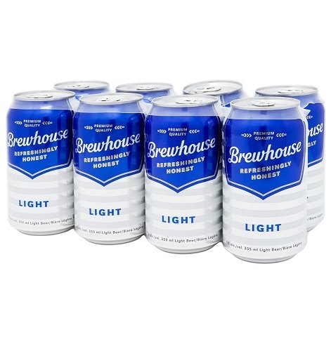 brewhouse light 355 ml - 8 cans airdrie liquor delivery