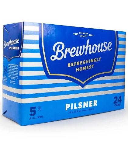 brewhouse pilsner 355 ml - 24 cans airdrie liquor delivery