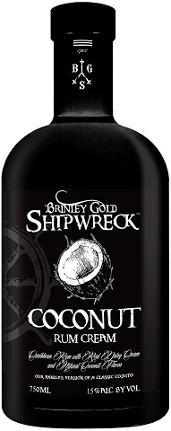  brinley gold shipwreck coconut rum cream 750 ml single bottle airdrie liquor delivery 