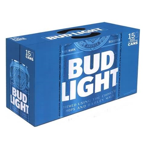 bud light 355 ml - 15 cans airdrie liquor delivery