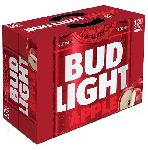 bud light apple 355 ml - 12 cans airdrie liquor delivery