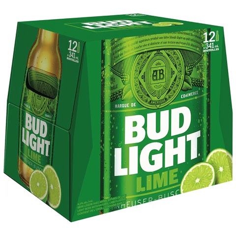 bud light lime 341 ml - 12 bottles airdrie liquor delivery