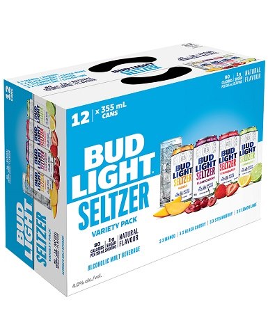 bud light seltzer mixer 355 ml - 12 cans airdrie liquor delivery