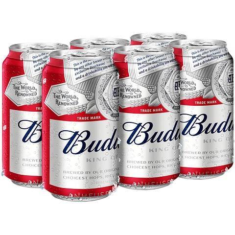 budweiser 355 ml - 6 cans airdrie liquor delivery
