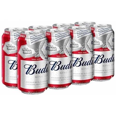 budweiser 355 ml - 8 cans airdrie liquor delivery