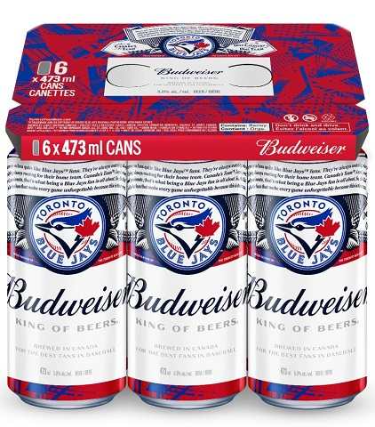 budweiser 473 ml - 6 cans airdrie liquor delivery