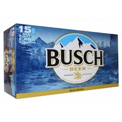 busch 355 ml - 15 cans airdrie liquor delivery