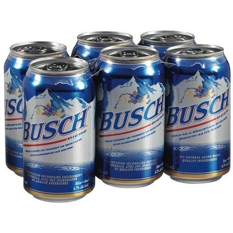 busch 355 ml - 6 cans airdrie liquor delivery