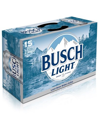 busch light 355 ml - 15 cans airdrie liquor delivery