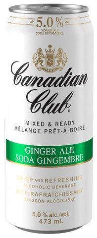 canadian club ginger ale 473 ml single can airdrie liquor delivery
