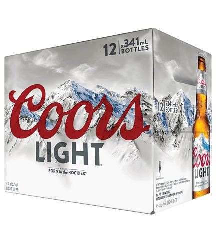 coors light 341 ml - 12 bottles airdrie liquor delivery