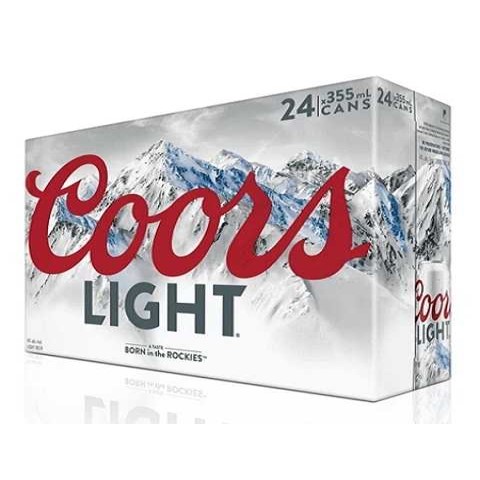 coors light 355 ml - 24 cans airdrie liquor delivery