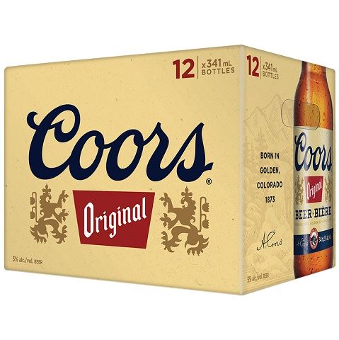 coors original 341 ml - 12 bottles airdrie liquor delivery