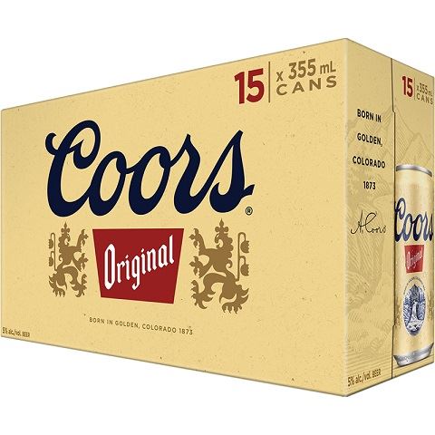 coors original 355 ml - 15 cans airdrie liquor delivery