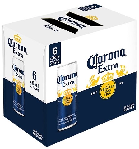 corona extra sleek 355 ml - 6 cans airdrie liquor delivery
