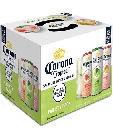 corona tropical variety 355 ml - 12 cans airdrie liquor delivery