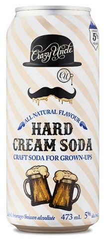 crazy uncle hard cream soda 473 ml single can airdrie liquor delivery