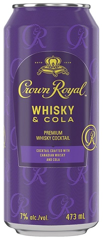 crown royal whisky & cola 473 ml single can airdrie liquor delivery