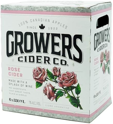  growers rose 330 ml - 6 bottles airdrie liquor delivery 
