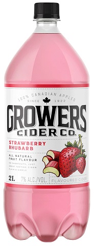 growers strawberry rhubarb 2 l - single bottle airdrie liquor delivery