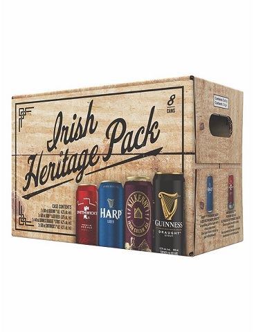 guiness irish heritage pack 500 ml - 8 cans airdrie liquor delivery